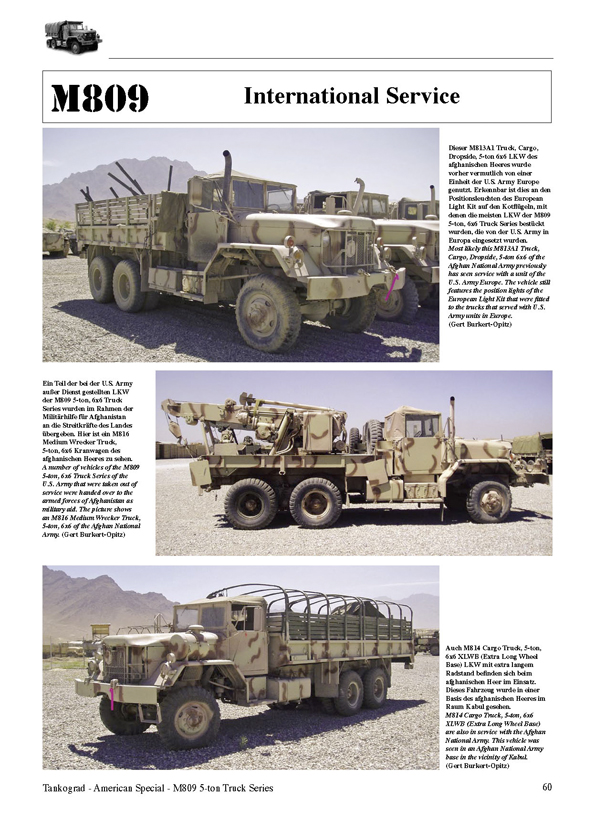 M809 5-ton 6x6 Truck Series - TANKOGRAD Publishing - Verlag Jochen ...