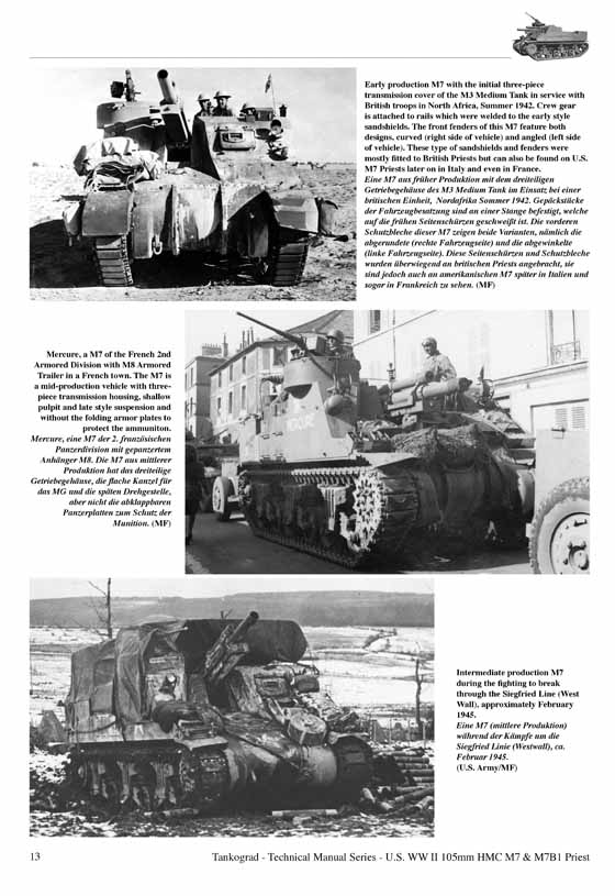 U.S. WWII 105mm Howitzer Motor Carriage M7 & M7B1 PRIEST - TANKOGRAD ...