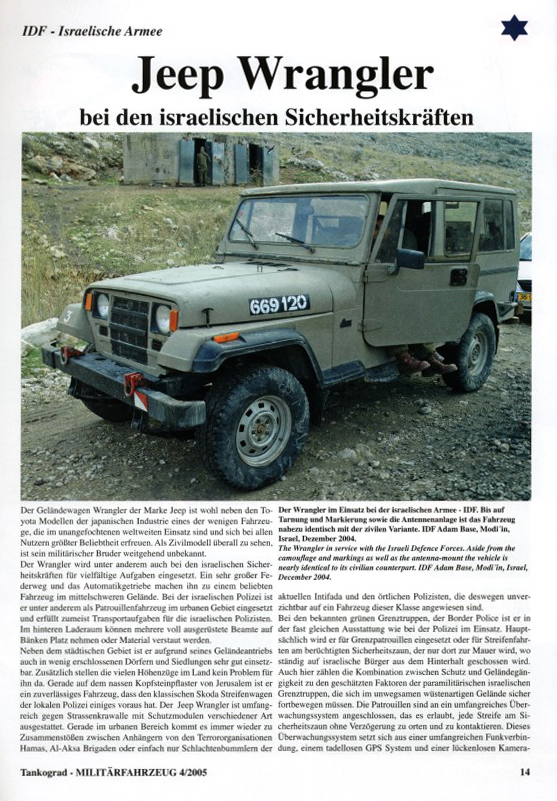 MILITÄRFAHRZEUG 4-2005 - TANKOGRAD Publishing - Verlag Jochen Vollert -  Militärfahrzeug
