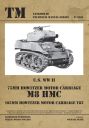 U.S. WWII 75mm Howitzer Motor Carriage M8 HMC,  105mm Howitzer Motor Carriage T82